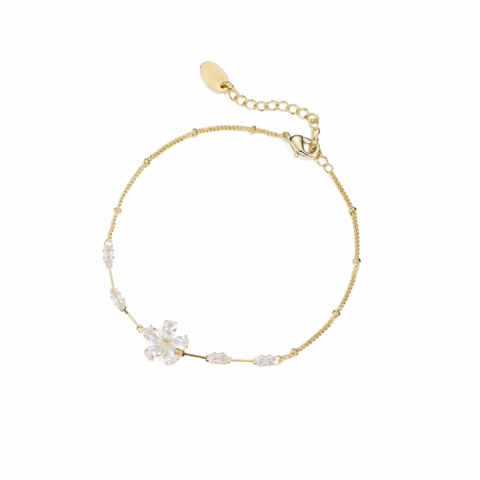 NIGO Gold Flower Decorative Necklace Bracelet #nigo84134