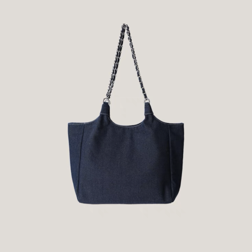 NIGO Denim Canvas One Shoulder High Capacity Bag  #nigo58129