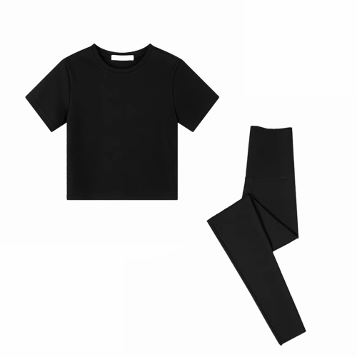 NIGO Black short sleeved long pants fitness set #nigo21195