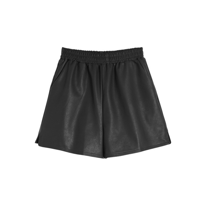NIGO Leather Short Sleeved Shirt Elastic Shorts Set Suit #nigo94566