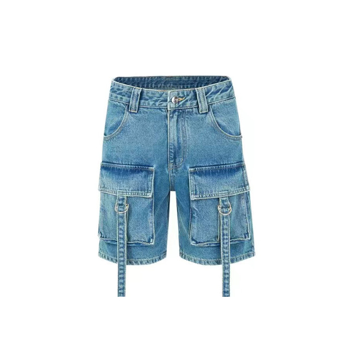 NIGO Short Sleeve Denim Jacket Denim Shorts Set Suit #nigo21148