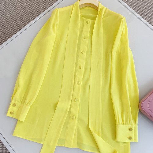 NIGO Yellow Summer Long Sleeve Shirt Ngvp #nigo5347