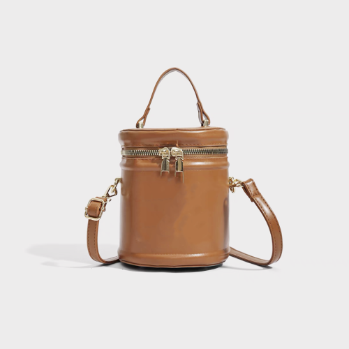 NIGO Leather Zipper Bucket Bag #nigo21253