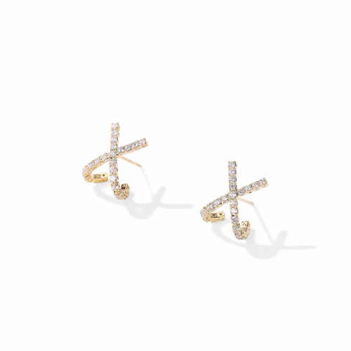 NIGO Bright Diamond Exquisite Small Earrings #nigo84175