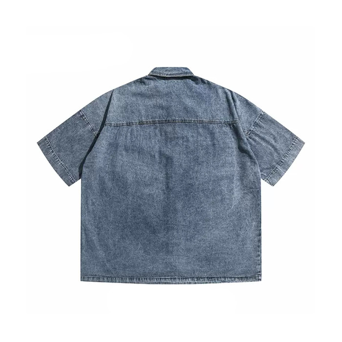 NIGO Short Sleeved Denim Jacket Denim Shorts Set Suit #nigo94367