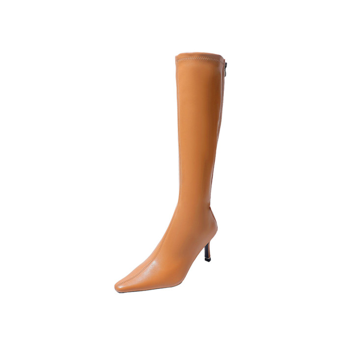 NIGO High Heeled Pointed Toe Straight Women's Boots Shoes #nigo21145