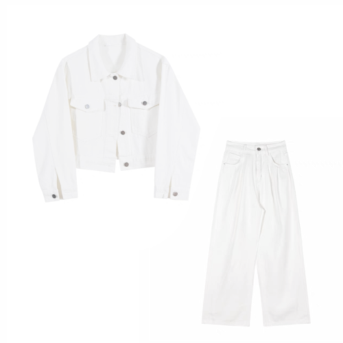 NIGO White Jean Jacket Trousers Suit #nigo21375