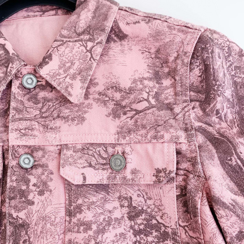 NIGO Printed Pink Short Jacket Coat Ngvp #nigo6237