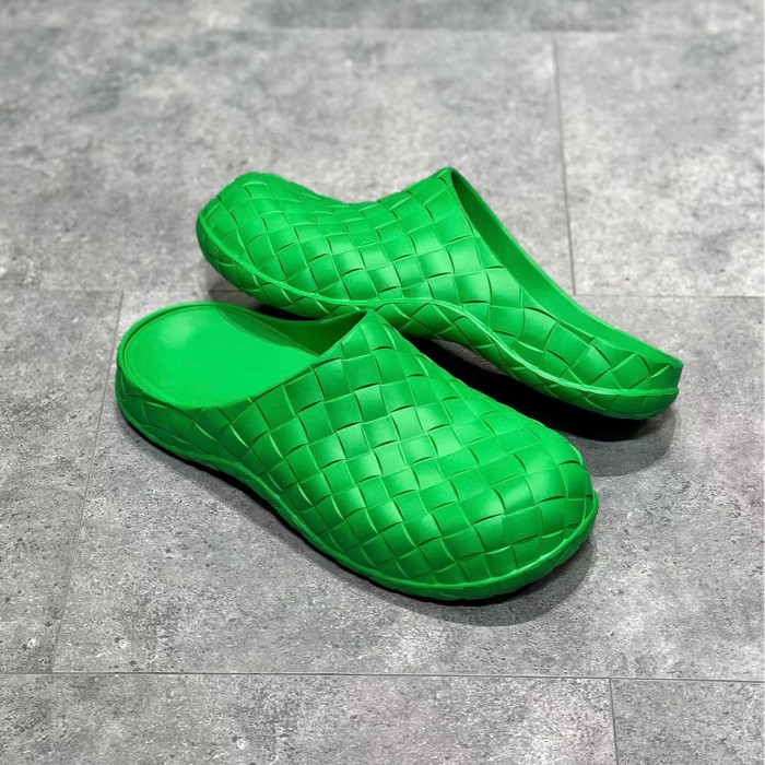 NIGO Green Woven Slippers Shoes #nigo6219