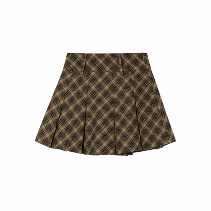 NIGO Dark Plaid Half Length Short Skirt #nigo21397