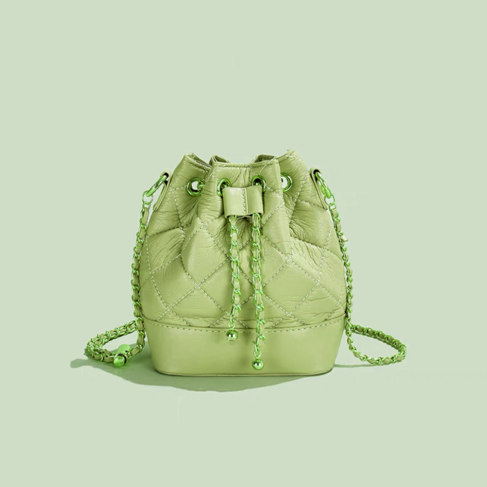 NIGO Candy Colored Leather Shrink Handbag #nigo21392