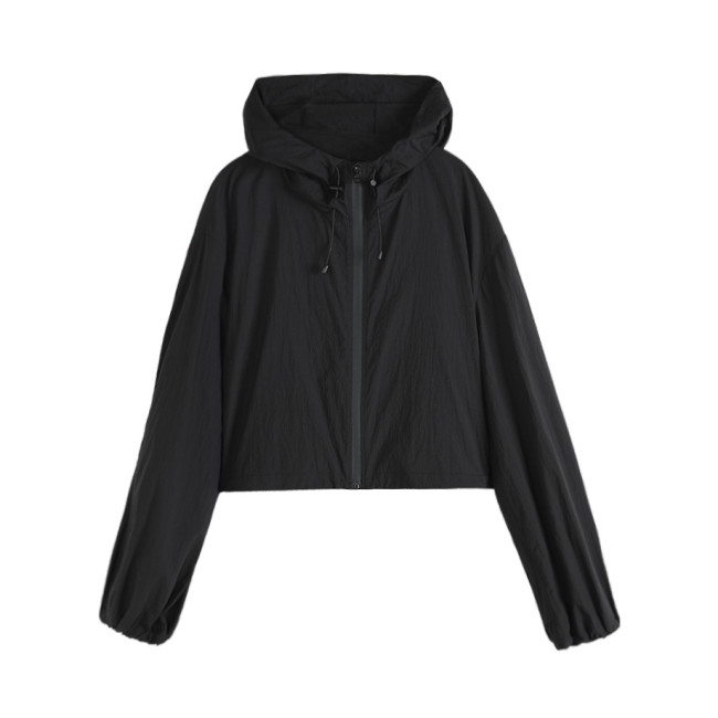 NIGO Black Nylon Zipper Trench Coat Jacket #nigo21373