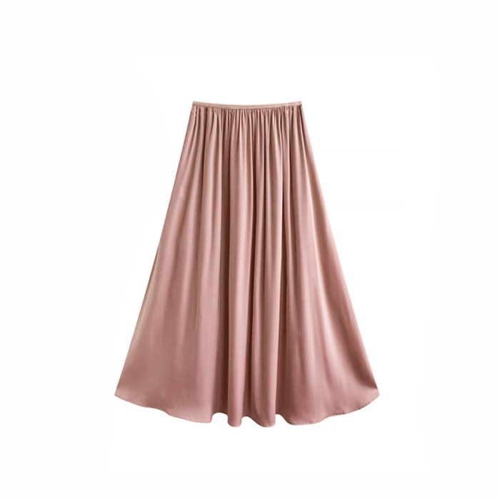 NIGO Long  Silk Slip Shirt Half Skirt Set #nigo21164