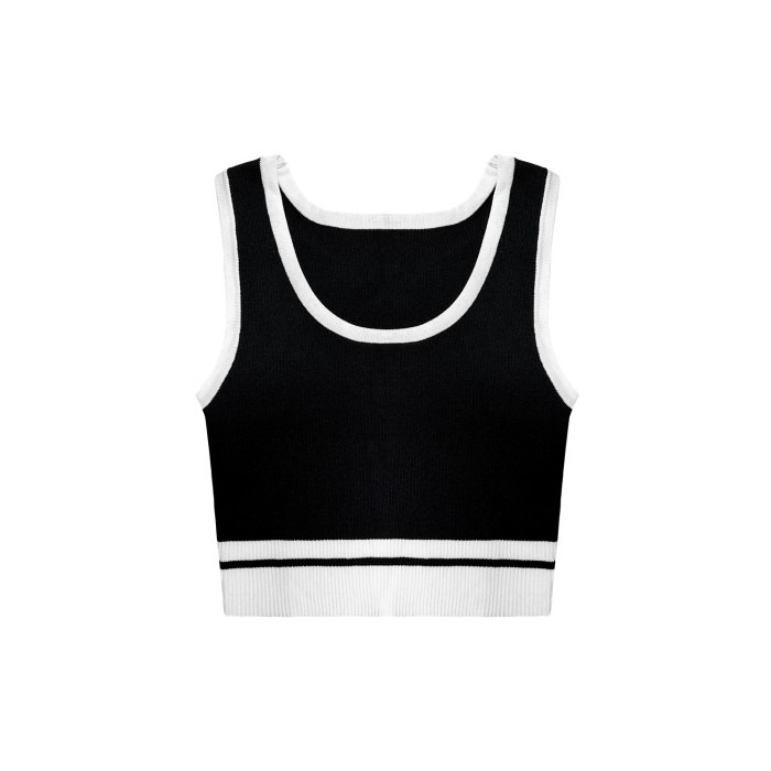 NIGO Round Neck Knit Sleeveless T-shirt Vest #nigo21268