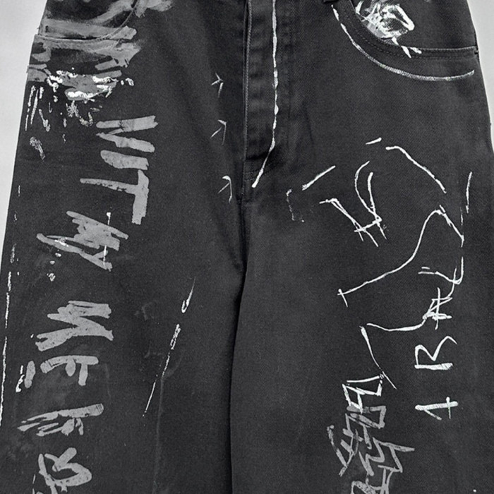 NIGO Graffiti Black Casual Pants Ngvp #nigo5653