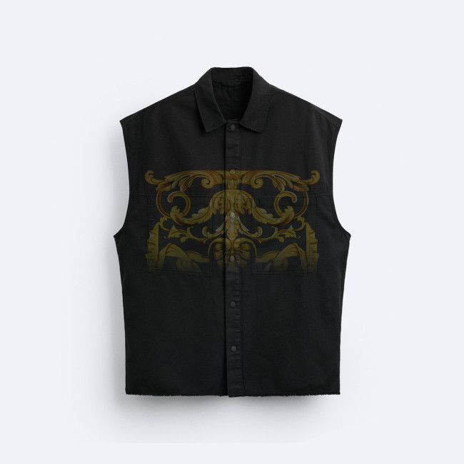 NIGO Black Printed Vest Short Sleeved T-shirt #nigo94985