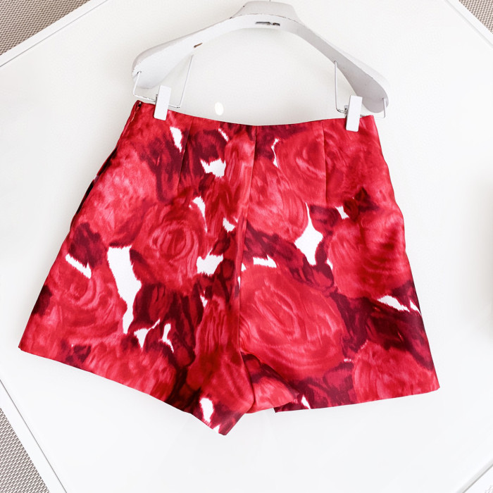 NIGO Red Long Sleeve Floral Top Shorts Ngvp #nigo6285