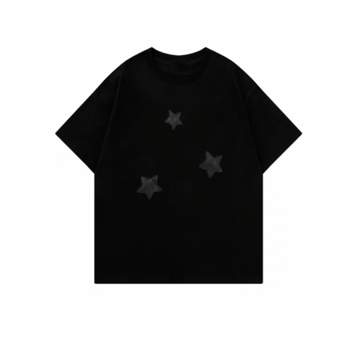 NIGO Black Embroidered Loose Fitting Short Sleeved T-shirt #nigo21553
