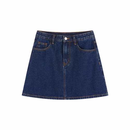 NIGO Summer Denim Zippered Short Skirt #nigo21583