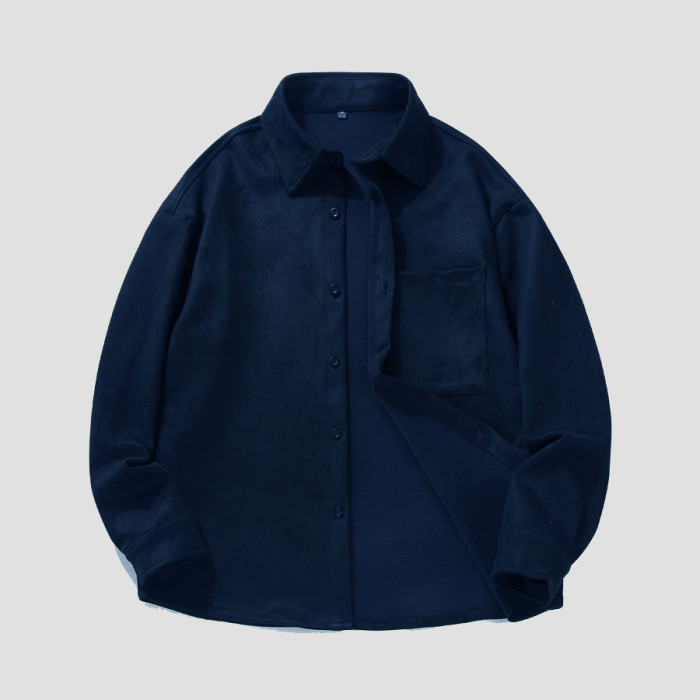 NIGO Suede Long Sleeve Jacket Shirt #nigo95155