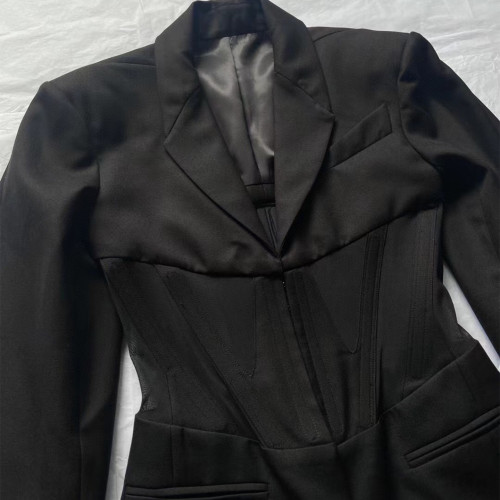 NIGO Black Corset Style Blazer Jacket Ngvp #nigo6315