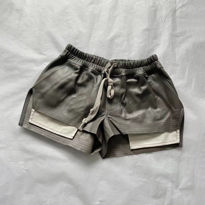 NIGO Drawstring Leather Shorts Ngvp #nigo6351