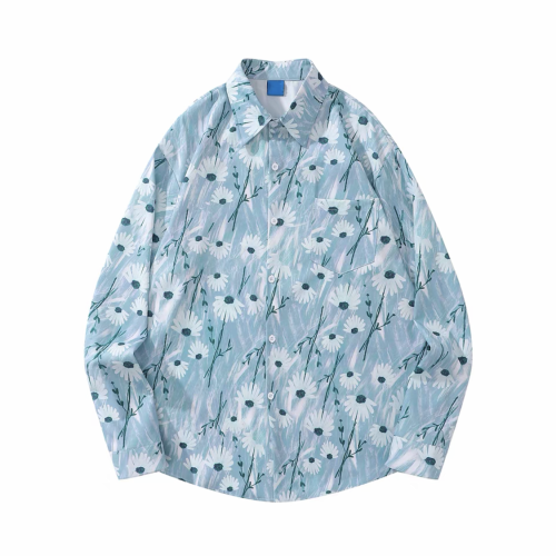 NIGO Blue Printed Long Sleeved Buttoned Shirt #nigo21591