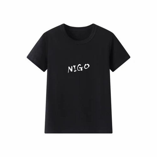 NIGO Black Letter Loose Short Sleeve T-shirt #nigo21618