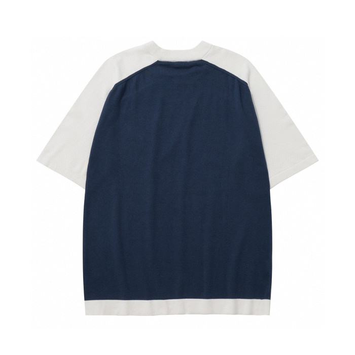 Colour Block Design Short Sleeve T-shirt #nigo96192