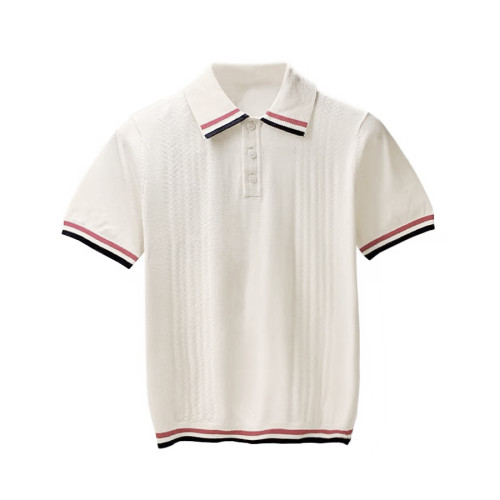 Men's Knitted Short Sleeved Polo Shirt #nigo96211