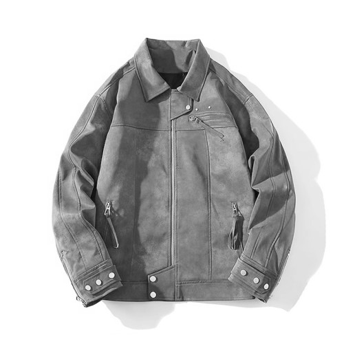Suede Biker Jacket Coat #nigo4871