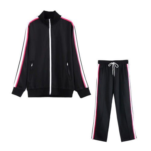 Casual Zip-Up Track Jacket Trouser Set Suit #nigo96227