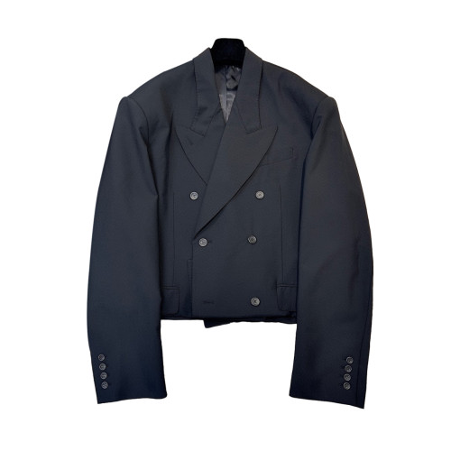 NIGO Solid Color Double Breasted Casual Suit Loose Fit Ladies Fashion Black Jacket #nigo6445