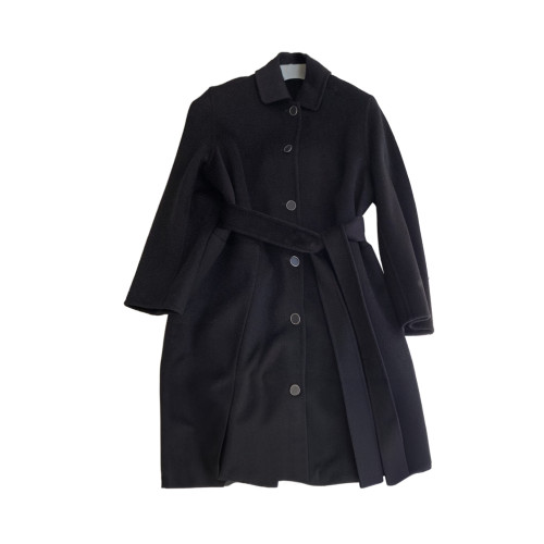 NIGO Single Breasted Medium Long Sleeve Trench Coat Women's Fashion Black White Trench Jacket Reversible Coat #nigo6464