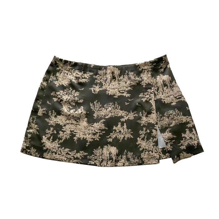 NIGO French Dark Flower Fishbone Strappy Corset Camisole Top Halter Skirt Set Sexy Hottie Women's Short Vest Skirt #nigo6465