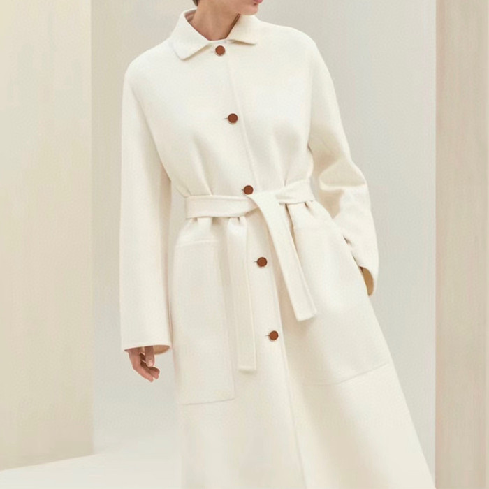 NIGO Single Breasted Medium Long Sleeve Trench Coat Women's Fashion Black White Trench Jacket Reversible Coat #nigo6464