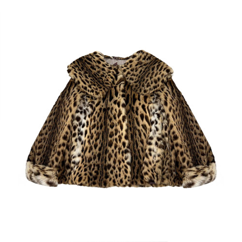 NIGO Leopard Print Fur I Amo Women's Fashion Lapel Tiger Stripe Delicate and Soft Leopard Print Lapel Loose Jacket #nigo6499