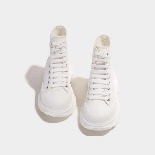 White High-Top Printed Casual Board Shoesl shoes #nigo21742