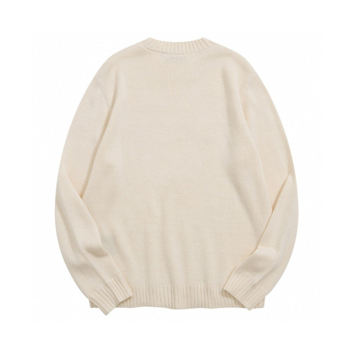 Solid Colour Letter Crew Neck Knit Sweater #nigo96412