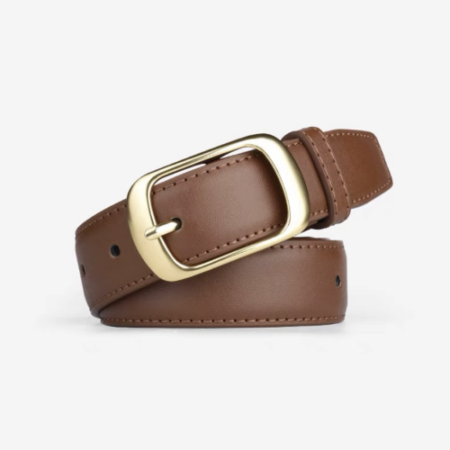 Black Leather Double-Sided Printed Belt #nigo21775