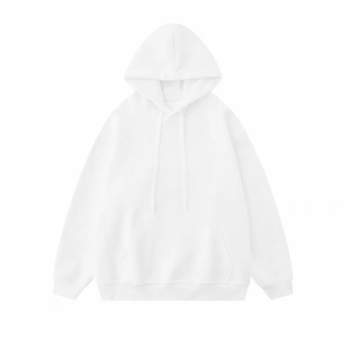 White Long Sleeved Hooded Sweater #nigo21782