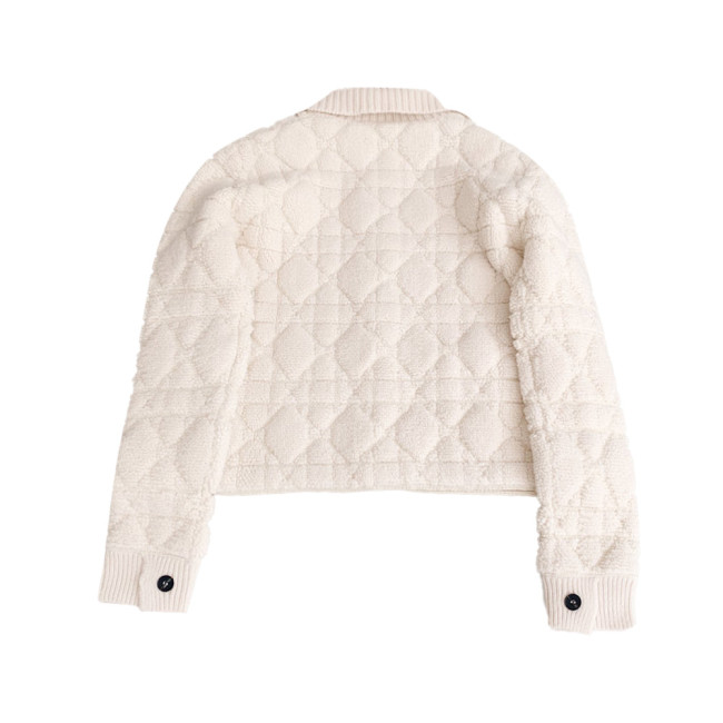 NIGO Solid Color Single Breasted Casual Long Sleeve Knit Sweater Women's Fashion White White Lamb Wool Knitted Jacket Ngvp #nigo6561