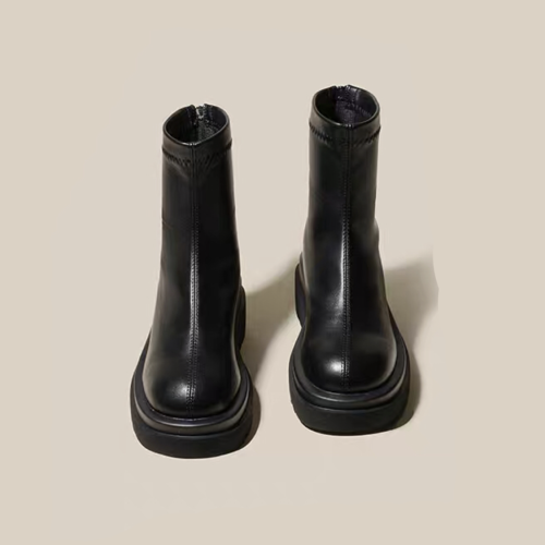 Mid Length Leather Martin Boots Shoes #nigo21815
