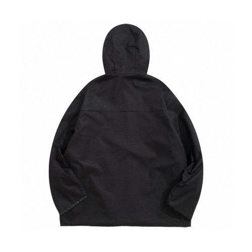 Hooded Drawstring Zipper Jacket Black #nigo96491