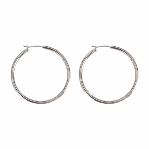 Plain Ring Letter Earrings #nigo21842