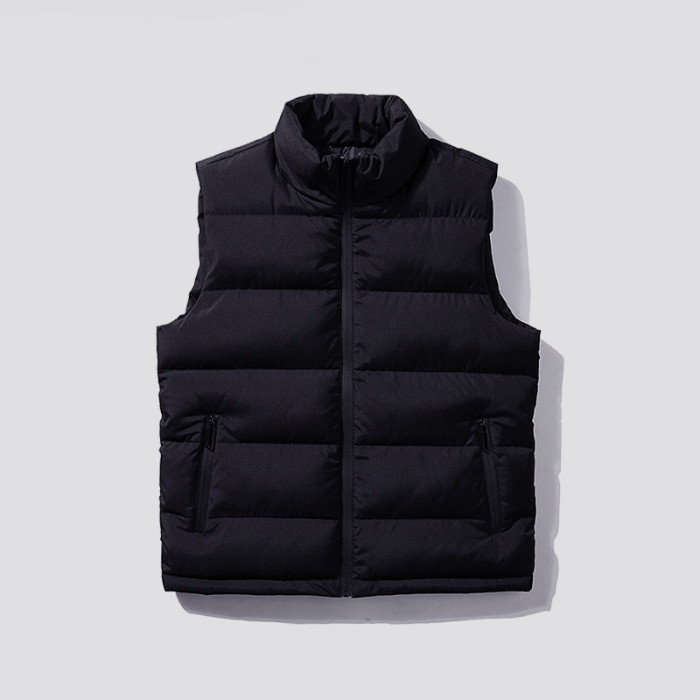 Sleeveless Zip Puffer Down Jacket Vest #nigo96497
