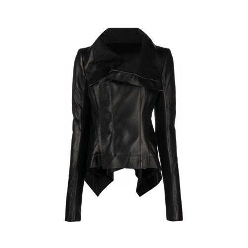 Women's Leather Biker Jacket #nigo96525