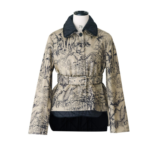 Women's Animal Print Waisted Short Jacket Vest Two Piece Set Ngvp #nigo6527