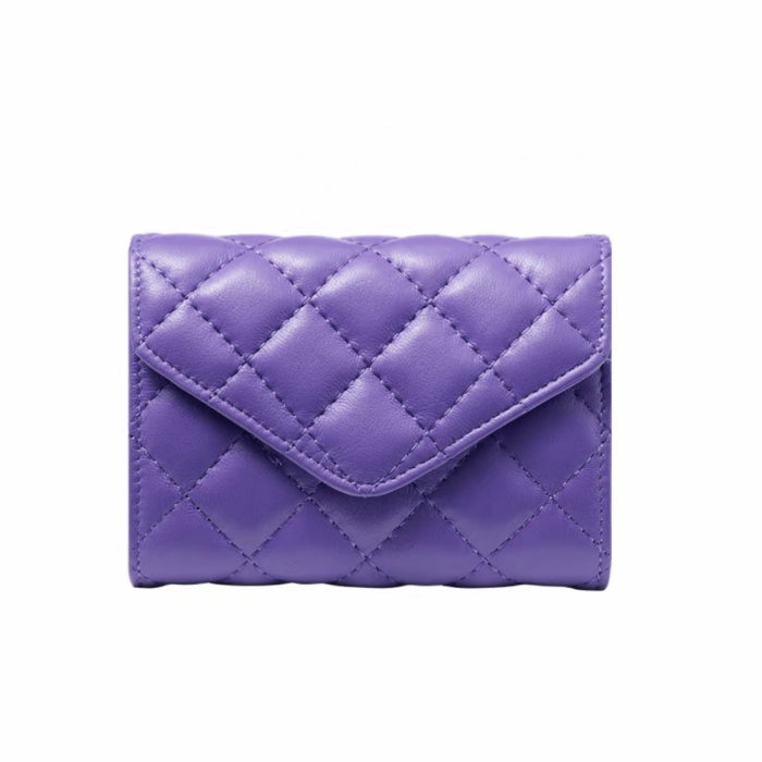 Leather Plaid Mini Wallet Bag #nigo21863