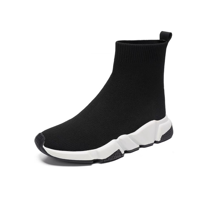 Thick Sole Mid Calf Knitted Sock Shoes #nigo96541